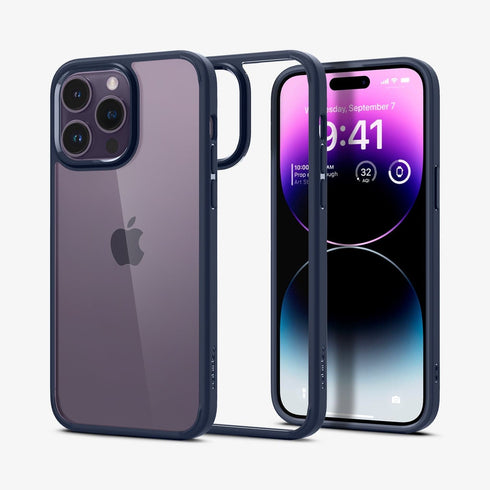 ACS04816 - iPhone 14 Pro Max Case Ultra Hybrid in crystal clear showing the back